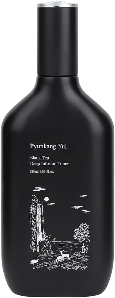 Pyunkang Yul PKY Black Tea Deep Infusion Toner for Anti-Aging, Rich Moisture Toner for Fine Line Care & Firmer Facial Skin, Zero-Irritation, Korean Skincare (4.39 Fl. Oz, 130ml)