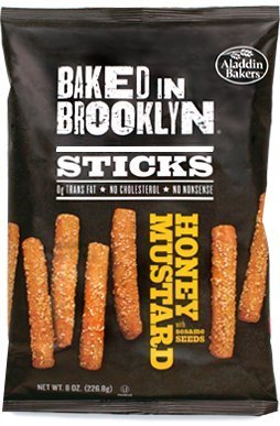 Baked in Brooklyn Breadsticks, Honey Mustard, 6 Ounce. Bags (Pack of 12) by BAKED IN BROOKLYN