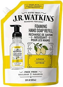 J.R. Watkins Liquid Foaming Hand Soap Lemon Refill, Pack of 1 - SET OF 3 - Personal Care