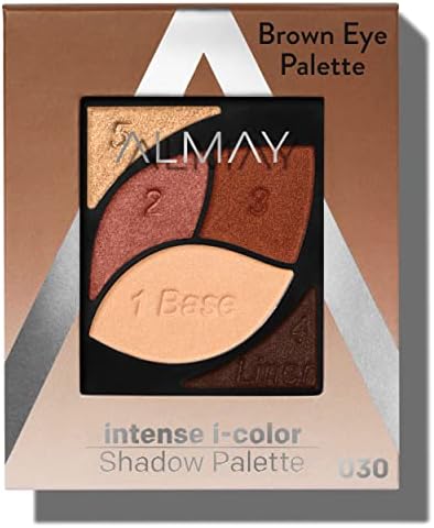 Almay Intense I-Color Enhancing Eyeshadow Palette, 010 Brown Eyes, 0.1 oz