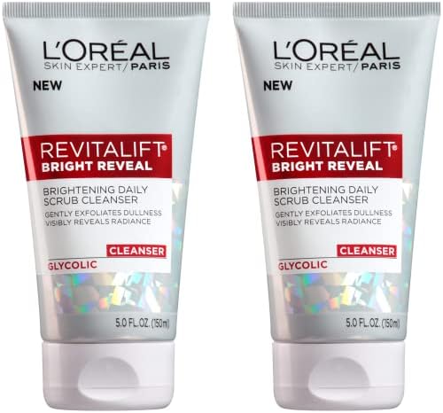 L'Oreal Paris Revitalift Bright Reveal Anti-Aging Facial Cleanser with Glycolic Acid 5 fl. oz (Pack of 2) - Personal Care