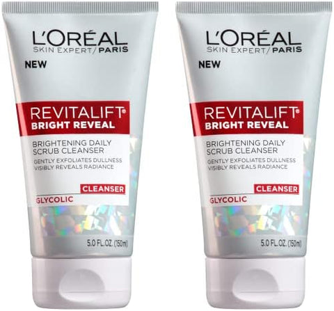 L'Oreal Paris Revitalift Bright Reveal Anti-Aging Facial Cleanser with Glycolic Acid 5 fl. oz (Pack of 2) - Personal Care