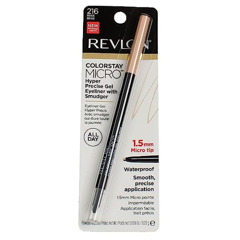 Revlon Colorstay Micro hyper Precision Gel Eyeliner, Waterproof, Long wearing, 0.009 oz, beige - Personal Care