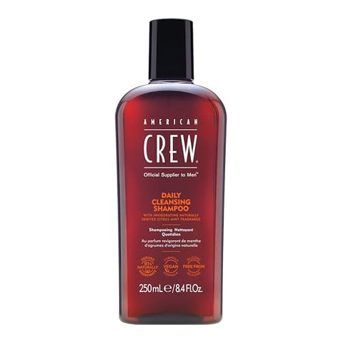 American Crew Men's Daily Cleansing Shampoo, Citrus Mint, 8.45 fl oz - Personal Care