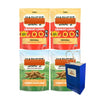Big Top Deals USA Blue Paper Bag Bundle, 5.25x3.2x8, with Snaps Veggie Chips Original & Ma - Image 4