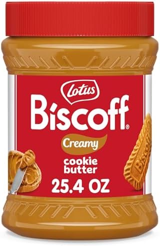 Lotus Biscoff Cookie Butter Spread, Creamy, non GMO + Vegan, 25.4oz - Personal Care