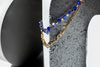 Charming Charlie 2-layered Turquoise Heart And Gold Star Beaded With Gold Plated Figaro Ch - Image 4