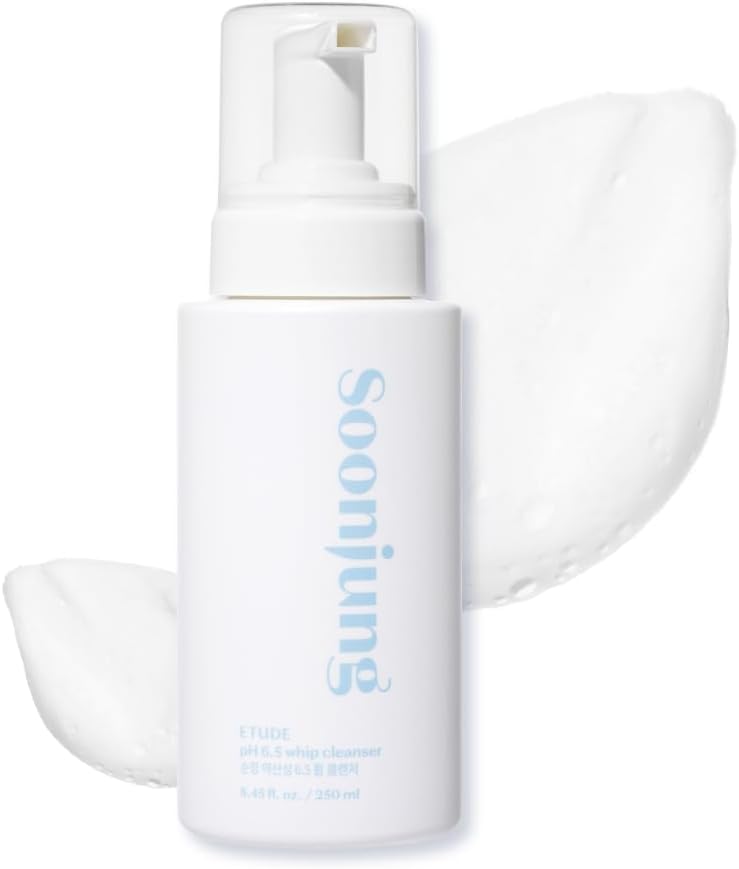 Etude SoonJung pH 6.5 Whip Face Cleanser Big Size, 8.45 fl oz - Personal Care