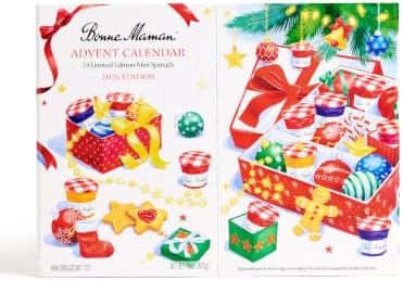 Bonne Maman Advent Calendar 2026, 24 Mini Jam Jars, Holiday Gift