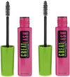 Maybelline Great Lash Washable Mascara Makeup, Volumizing Lash-Doubling Formula That Conditions As It Thickens, Very Black, 2 Count