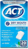 ACT Dry Mouth Moisturizing Gum, 20 Pieces, With Xylitol, Sugar Free Soothing Mint - Image 1