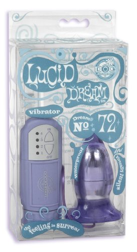 Doc Johnson Lucid Dream #72 Vibrating Anal Plug - Lavender, Waterproof, Virtually Silent - Perfect for Beginners or Experienced Users