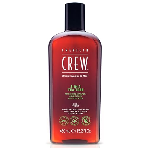 American Crew 3-in-1 Shampoo & Body Wash, Tea Tree, 15.2 fl oz - Personal Care