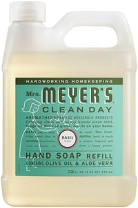 MRS. MEYER'S CLEAN DAY Liquid Hand Soap Refill, Basil, 33 fl oz