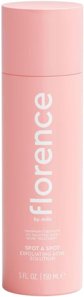 Florence by mills Spot A Spot Acne Exfoliating Solution, with Salicylic Acid, Paraben-Free, Liquid, for Acne-Prone Skin, 5 fl oz