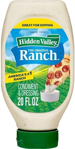 Hidden Valley Easy Squeeze Original Ranch Salad Dressing and Topping, 20 Ounce Bottle (Package May Vary) - Personal Care