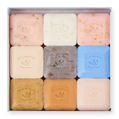 Pre de Provence Luxury Box of Guest Gift Soap (Set of 9) - Purple,9 Count (Pack of 1) - Personal Care