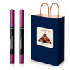 2-Piece Matte Lip Crayon Gift Set - 005 Sky High Vibrant Pink Shade, Long Lasting Velvet L - Image 4