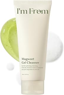 I’M From Mugwort Gel Cleanser, Gentle Gel-to-Foam Cleanser, Calming & Hydrating Facial Cleanser, All Skin Types, Vegan Korean Skin Care 5.07fl.oz - Personal Care