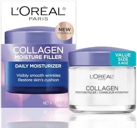 L'Oreal Paris Collagen Moisture Filler Anti-Aging Face Moisturizer, 3.4 Oz - Personal Care