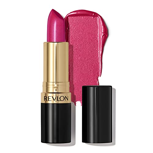 Revlon Lipstick, Super Lustrous Lipstick, Creamy Formula For Soft, Fuller-Looking Lips, Moisturized Feel in Pinks, Fuchsia Fusion (657) 0.15 oz