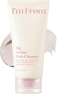 I’M From Fig Gelato Pack Cleanser, Pore Clay Mask, Mud, Pore Cleansing & Gentle Exfoliation, Cream-to-Foam Wash-Off Pack Cleanser for All Skin Types, Korean Skincare 4.06fl.oz