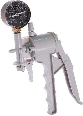 The Phenom Hand Operated Ergonomic Design Vacuum Pump with Pressure Gauge with Dual Calibration