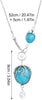 BIG TOP DEALS USA Turquoise Jewelry Exotic Shape Pendant Vintage Necklace for Women – Hand - Image 4