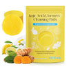 Kojic Acid and Turmeric Cleansing Pads for Face , Turmeric Face Scrub Pads, Cleansing & Exfoliation Balance Skin Oil & Water - Personal Care