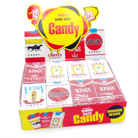 1 BOX / 24 PACKS CANDY CIGARETTES