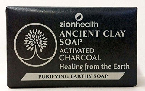 Zion Health Ancient Clay Soap Activated Charcoal, 6 Oz - Personal Care