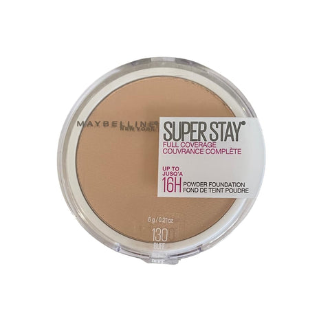 Maybelline Super Stay Full Coverage Powder Foundation Makeup, Up - 130 BUFF BEIGE (1 Count)