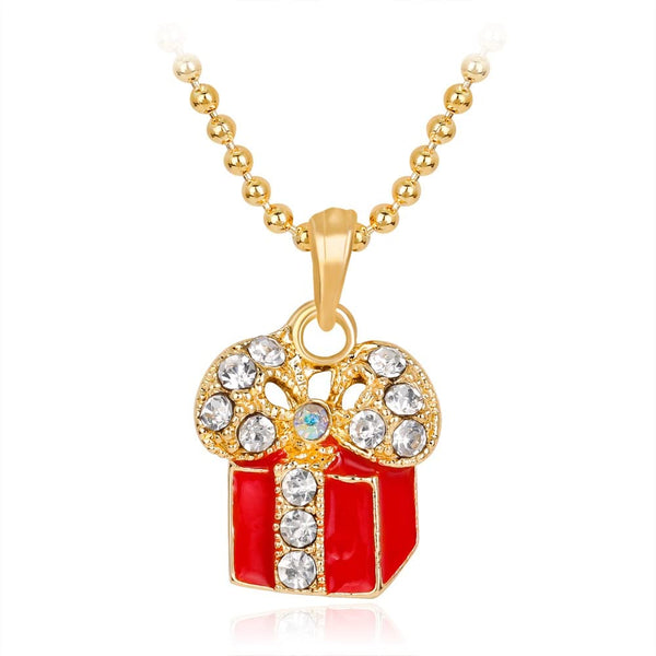 NEW BIG TOP DEALS HOLIDAY RED HOLIDAY SPARKLE GIFT BOX PENDANT NECKLASE BIRTHDAY CHRISTMAS XMAS WIFE WOMAN GIRL DATE GREAT GIFT ITEM A PRESENT FOR ALL!!!