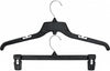 BIGTOPDEALSUSA Black Plastic Hanger Combo Set 40 Pack, 17-Inch Shirt Hangers and 14-Inch P - Image 1