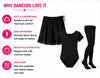 Moret Kids Girls' Ballet and Dance 3-Pack Complete Dance Outfit Set - Black Chiffon Wrap S - Image 5