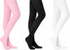 Moret Kids Girls' Ballet and Dance 3-Pack Single Pack Footed Tights - Combination Pack (Pi - Image 2
