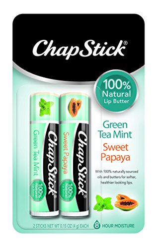 ChapStick Pink Grapefruit 100% Natural Lip Butter Tube, Lip Balm - 0.15 Oz