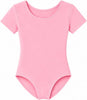 Moret Kids Girls' Ballet and Dance Short Sleeve Leotard - Classic Cotton Stretch Studio Pr - Image 1