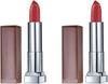 Maybelline Color Sensational Creamy Matte Lipstick, Touch of Spice, 2 Count - Image 1