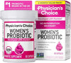 Physician's Choice Probiotics - PH Balance, Digestive, UT, & Feminine Health - 50 Billion CFU - 6 Unique Strains for Women - Organic Prebiotics, Cranberry Extract+ - Probiotic - 60 CT