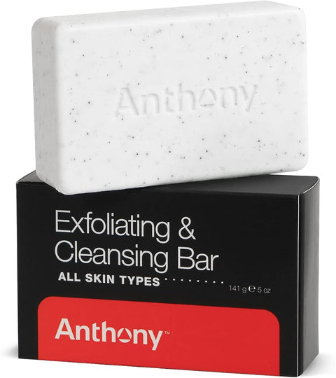 Anthony Men's Exfoliating Soap Bar, Grapefruit Scent, 5 Oz - Contains Cucumber Extract, Jojoba, Shea Butter, Squalane & Coconut Oils for Moisturizing & Exfoliating Body Skin