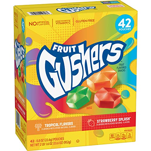 Gushers Strawberry Splash and Tropical Flavors 42 Count - Personal Care