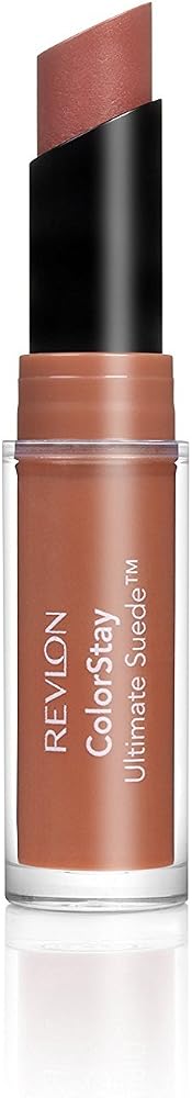 REVLON Lipstick, ColorStay Ultimate Suede Lipstick, High Impact Lip color with Moisturizing Creamy Formula, Infused with Vitamin E, 025 Socialite, 0.09 Oz