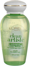 L'Oreal Paris Clean Artiste Waterproof & Long Wearing Eye Makeup Remover 4 oz (Pack of 3) - Personal Care
