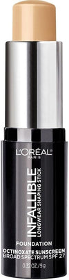 L'Oreal Paris Makeup Infallible Longwear Shaping Stick Foundation, 405 Sand, 1 Tube, 0.32 Ounce - Personal Care