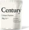 Century Structural Collagen Peptides Powder - 4 Patented Bioactive Peptides for Joint, Bone & Tendon Repair - Grass Fed, 20g Dose, Unflavored (30 Servings)