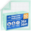 Medline Super Absorbent Underpad, 36" x 36", 50 Count, Extra Large Disposable Incontinence - Image 1
