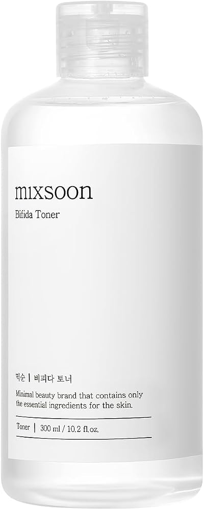 Mixsoon Bifida Toner - Hydrating and Strengthening Facial Toner, Gentle Moisture Care for Firming and Soothing, Healthy-Looking Skin 300ml / 10.14 fl.oz. Korean Glass Skin Care