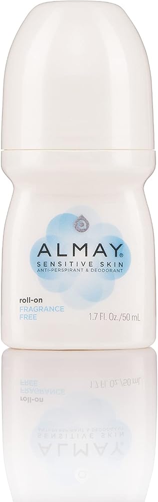 Almay Roll-On Antiperspirant & Deodorant, Fragrance Free 1.7 oz Pack of 3