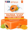 Natrulo Papaya Soap Face & Body Wash – Skin Brightening Papaya Soap Bar for Dark Spots – R - Image 1